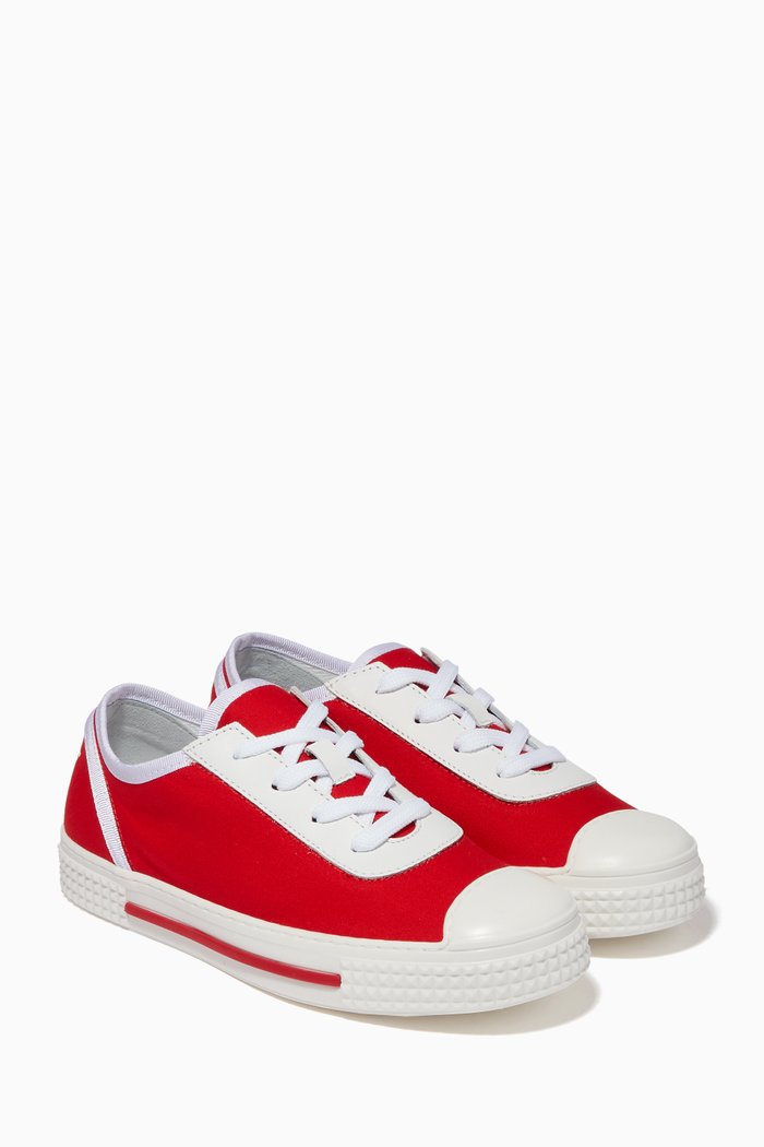 

Logo Canvas Sneakers, Red