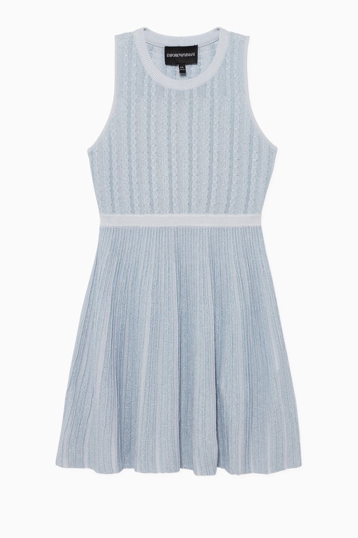 Striped Knit Dress, Purple