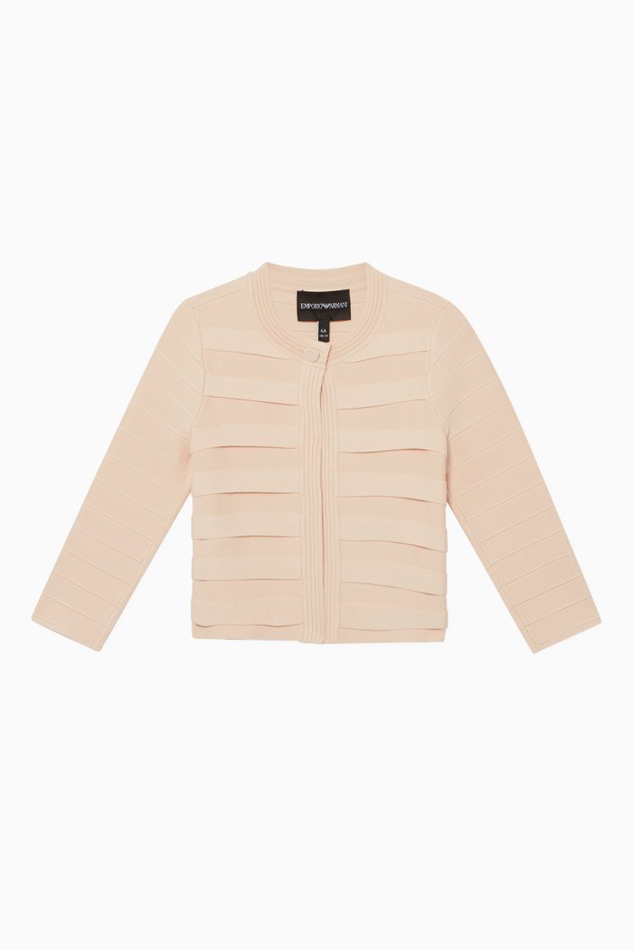 

Rib Knit Cropped Cardigan, Pink