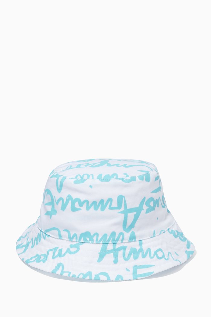 

Logo Print Cotton Hat, Green