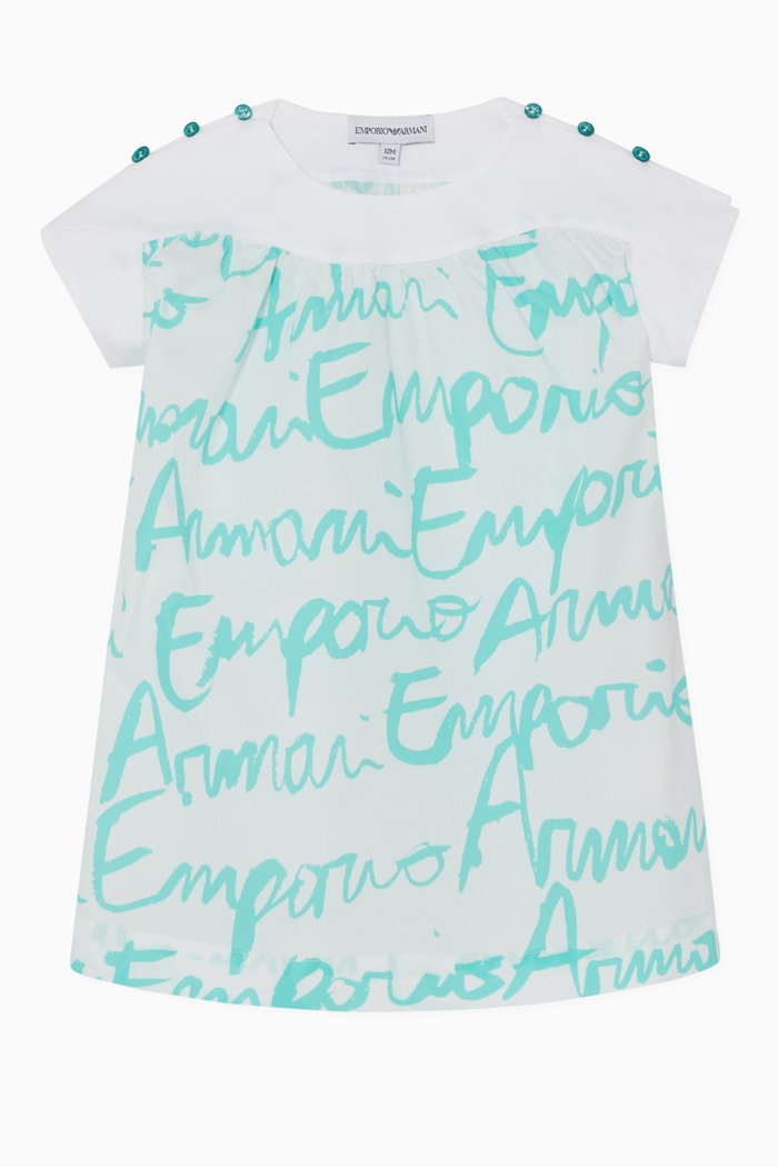 

Signature Poplin Smock Dress, Green