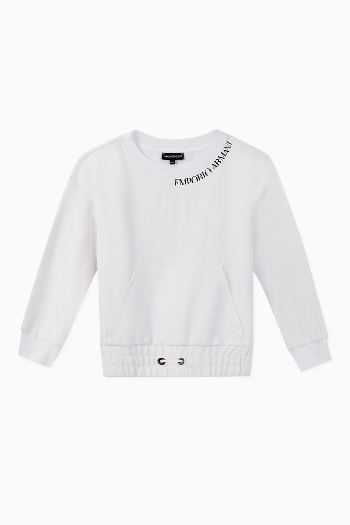 

EA Text Jersey Sweatshirt, White