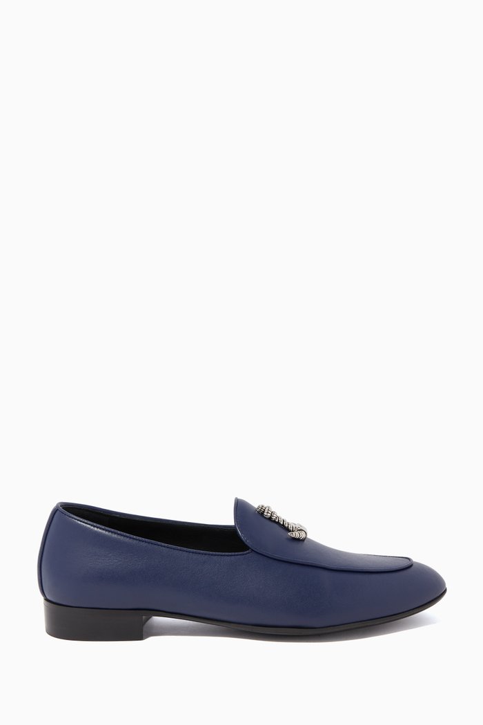 

Sailor Leather Loafers, Blue