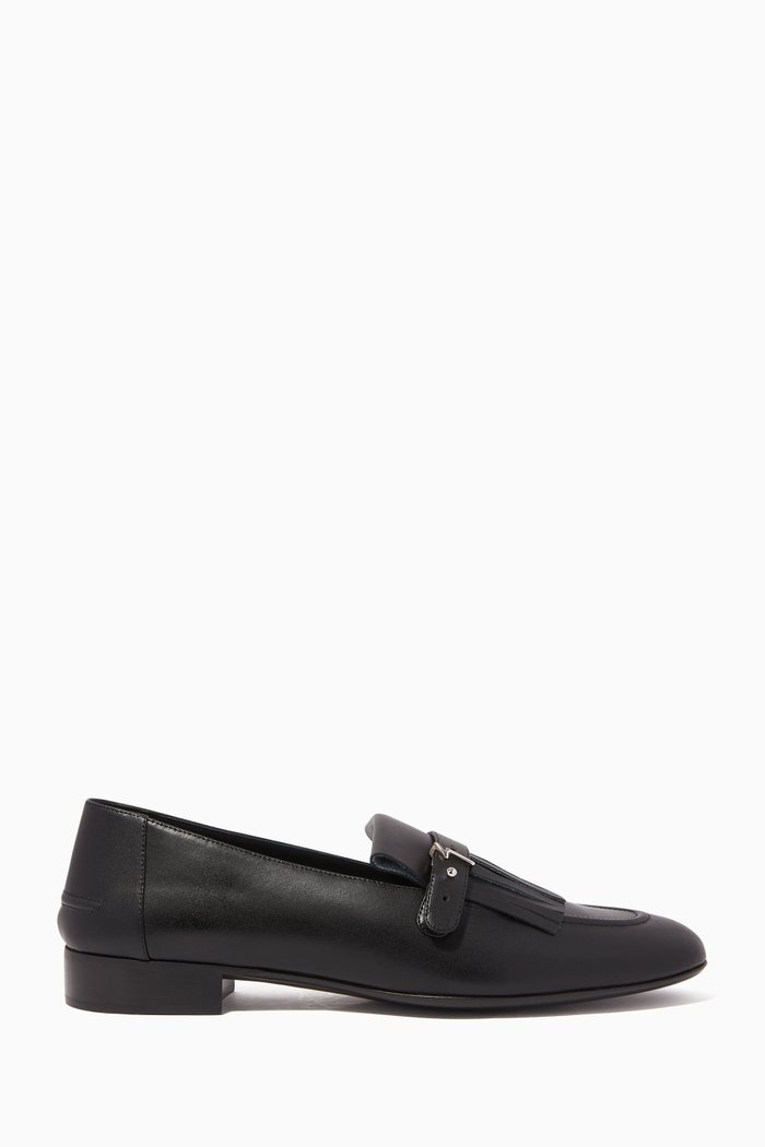 

Curtiss Leather Loafers, Black