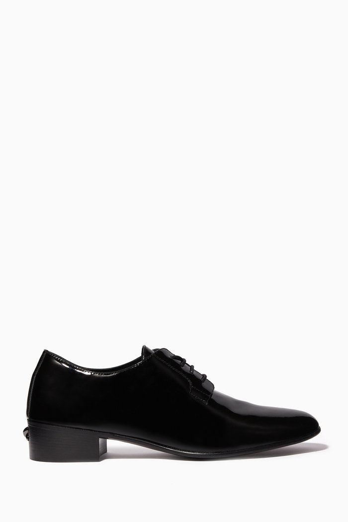 

Flatcher Leather Oxford Shoes, Black