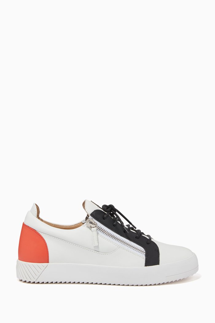 

Frankie Leather Sneakers, White