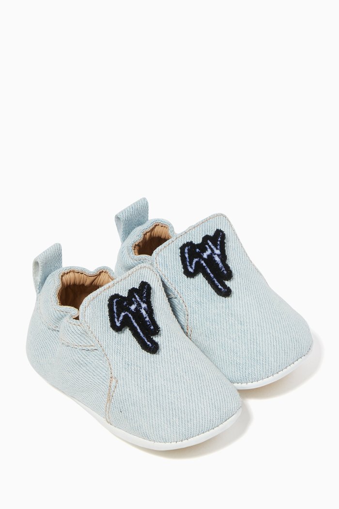 Baby Denim Booties, Blue