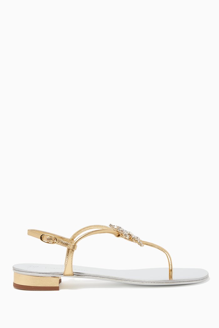 

Hollie Crystal Star Sandals, Gold