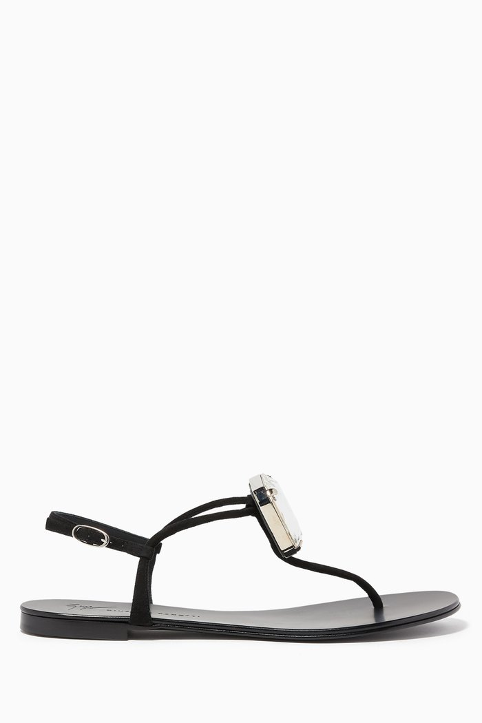 

Hollie Big Diamond Sandals, Black