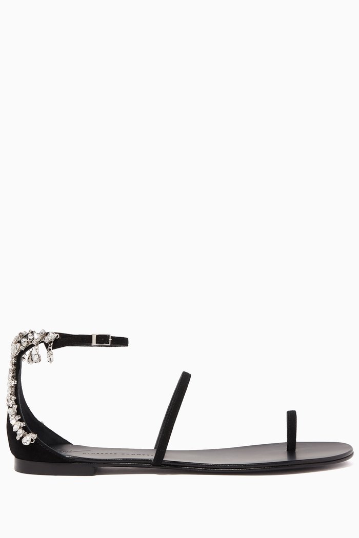 

Tricia Suede Sandals, Black