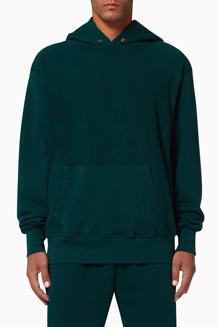 

Crop Fleece Hoodie, Green