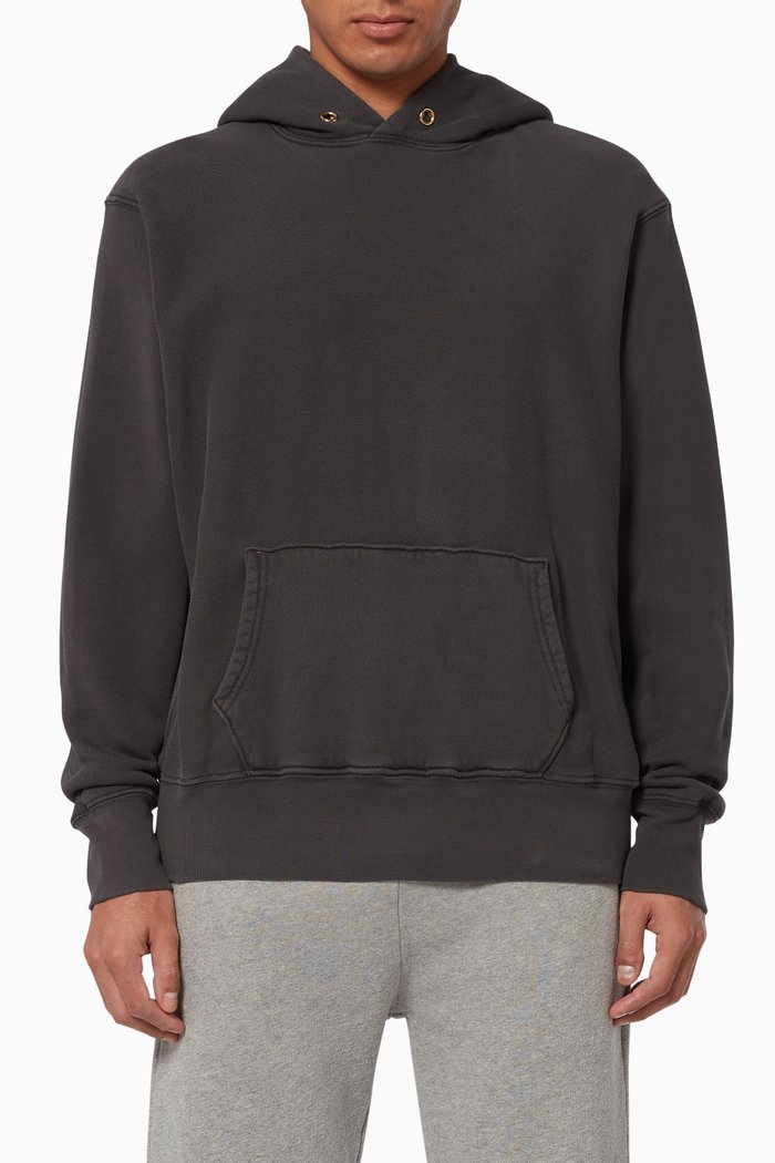 Crop Fleece Hoodie, Grey