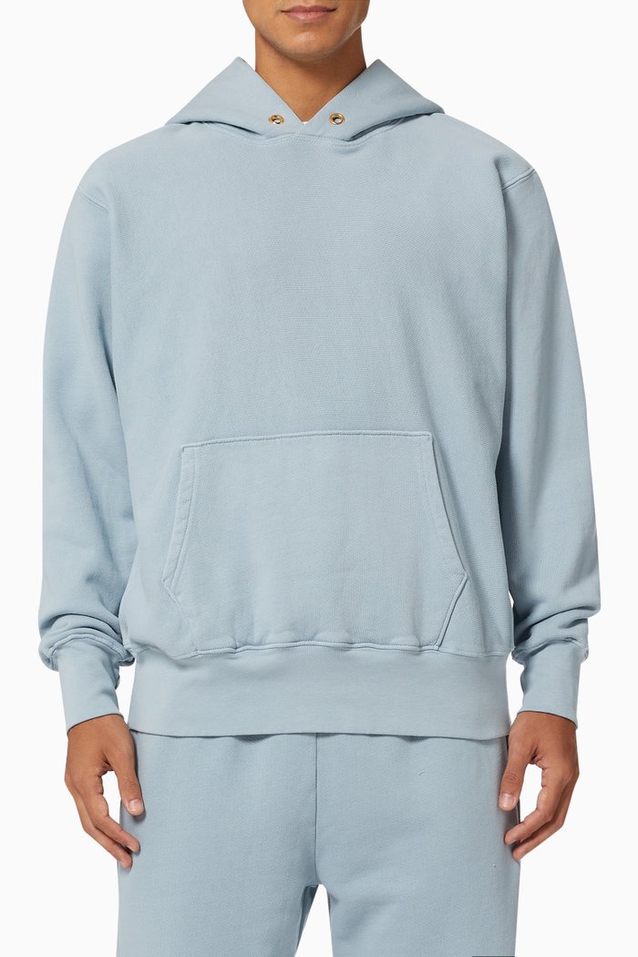 

Crop Fleece Hoodie, Blue