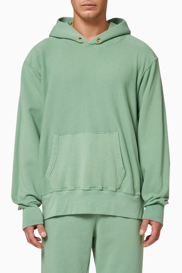 

Crop Fleece Hoodie, Green