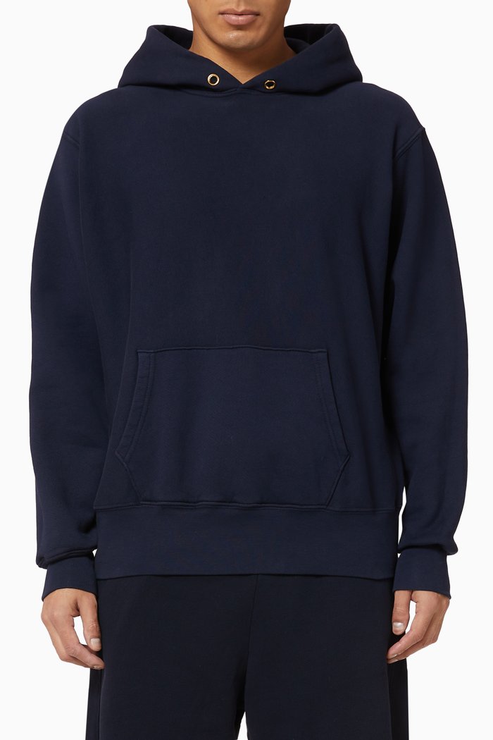

Crop Fleece Hoodie, Blue