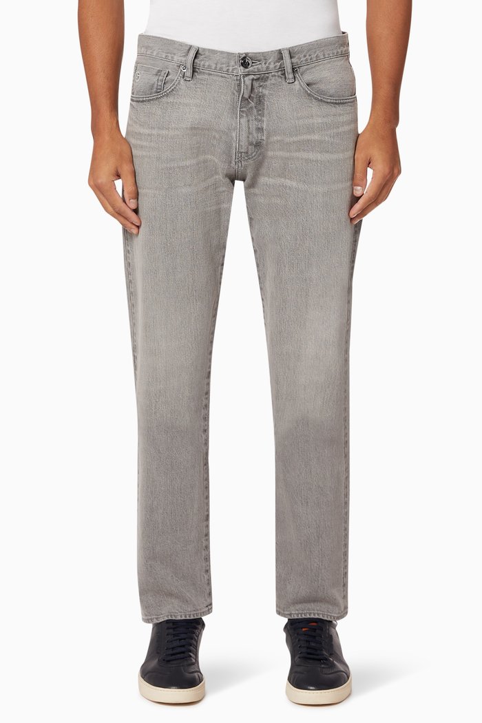 Dark Wash Slim-Fit Jeans, Grey