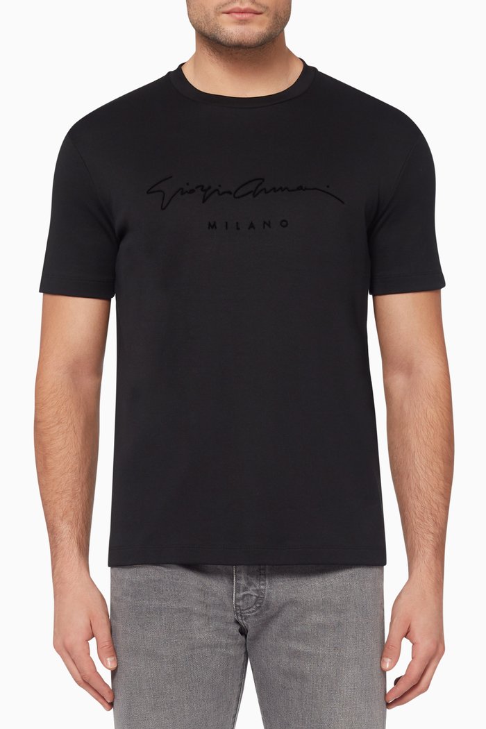 

Flock Signature Logo T-Shirt, Black