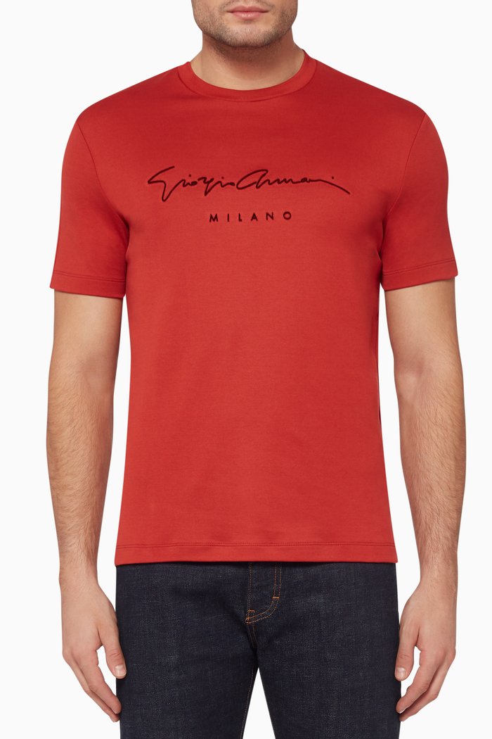 

Flock Signature Logo T-Shirt, Red