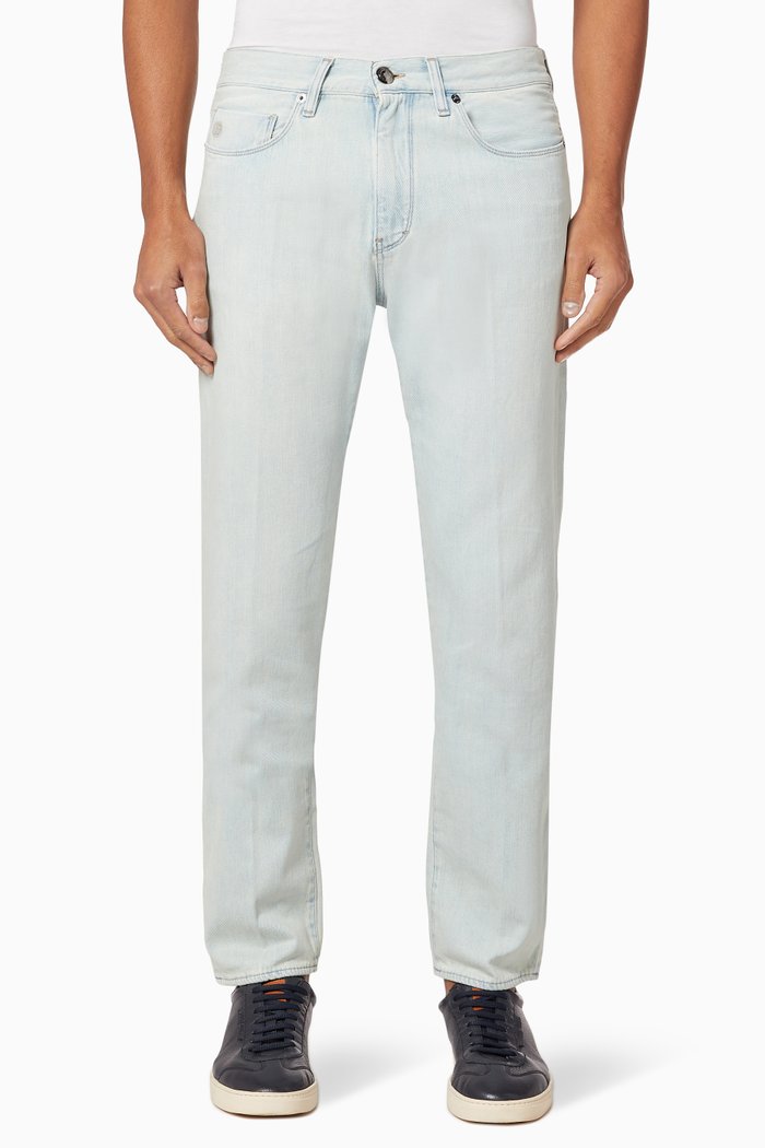 

Light Wash Regular-Fit Jeans, Blue