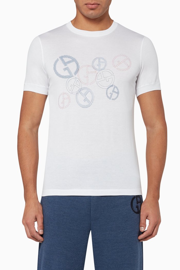 

Embroidered Logo T-Shirt, White
