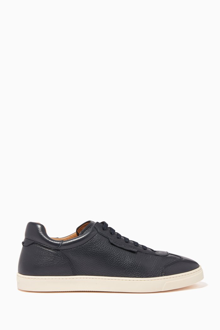 

Tumbled Leather Sneakers, Blue