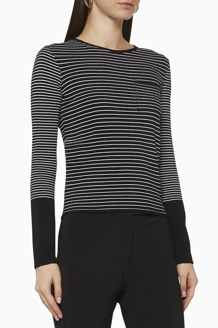 

Striped Knit Sweater, Blue