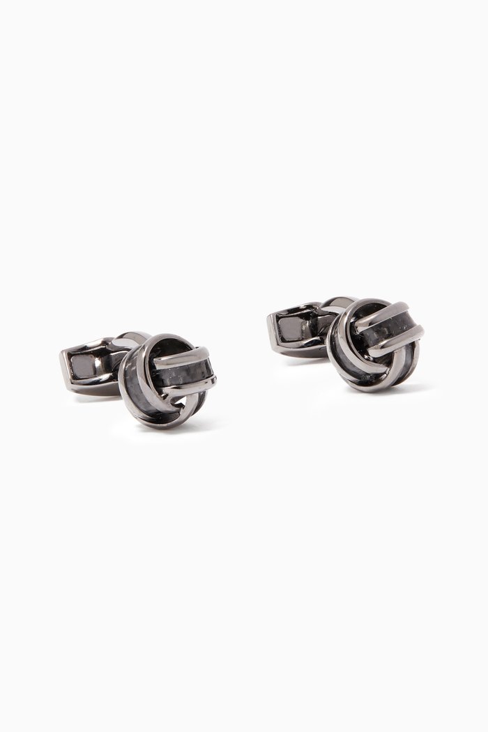 

Cable Knot Cufflinks, Silver