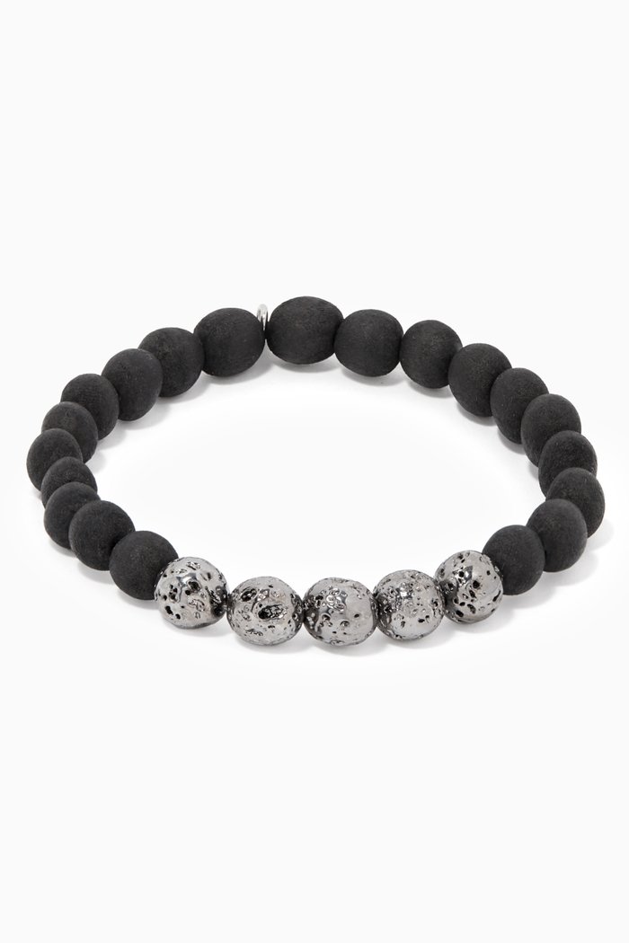

Lava Bead Bracelet, Black