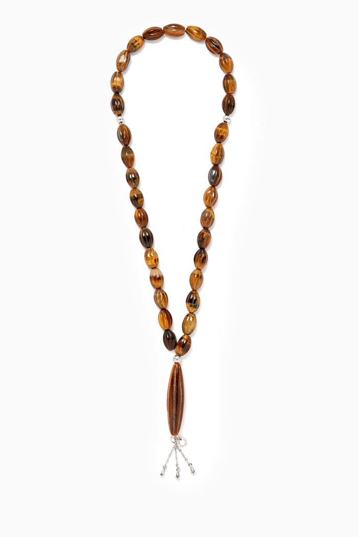 

Tiger Eye Worry Beads, Brown