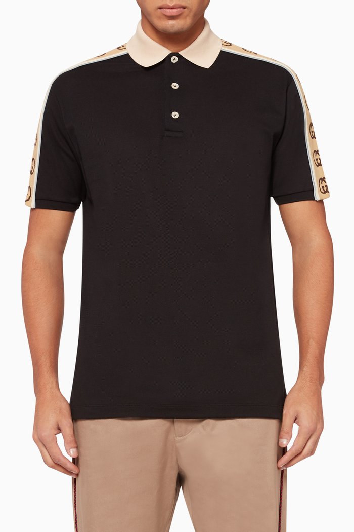 

Contrast GG Polo T-Shirt, Black