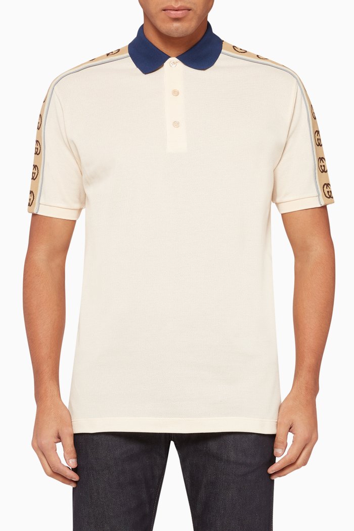 

Contrast GG Polo T-Shirt, Neutral