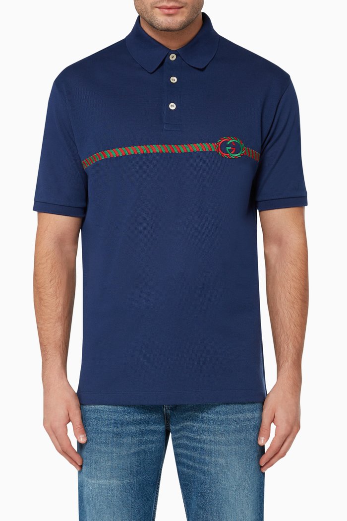 

Logo Polo T-Shirt, Blue