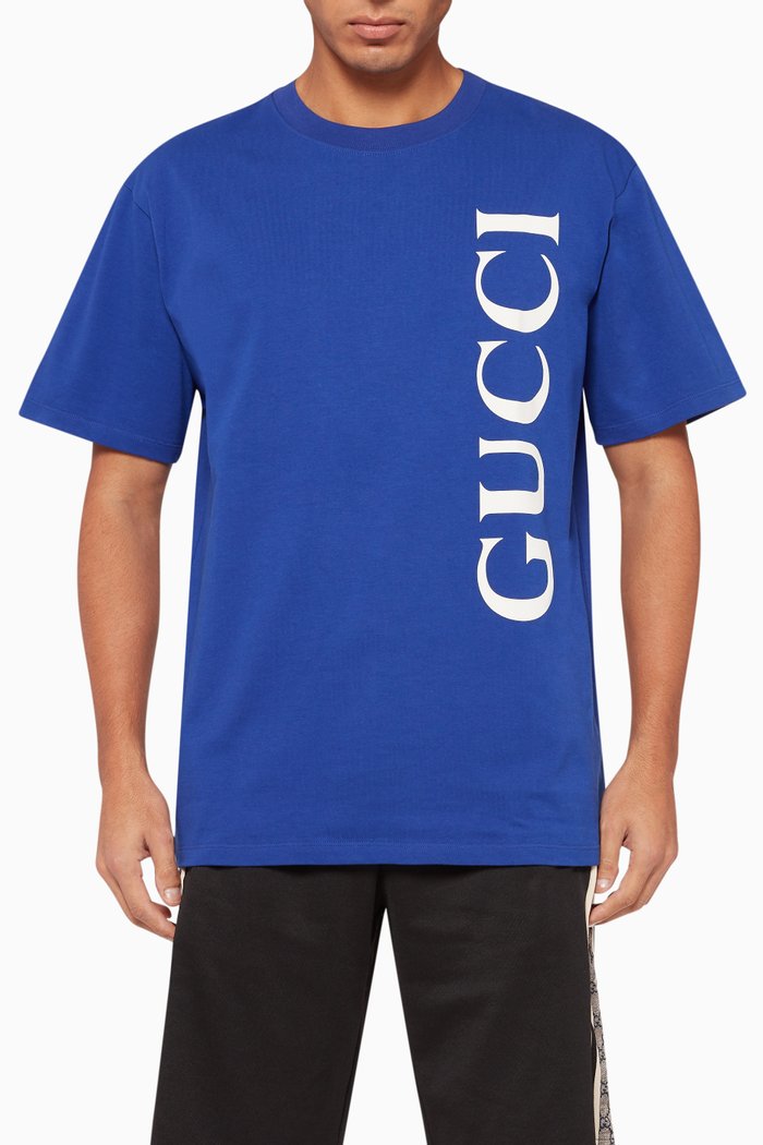 

Oversized Jersey Logo T-Shirt, Blue