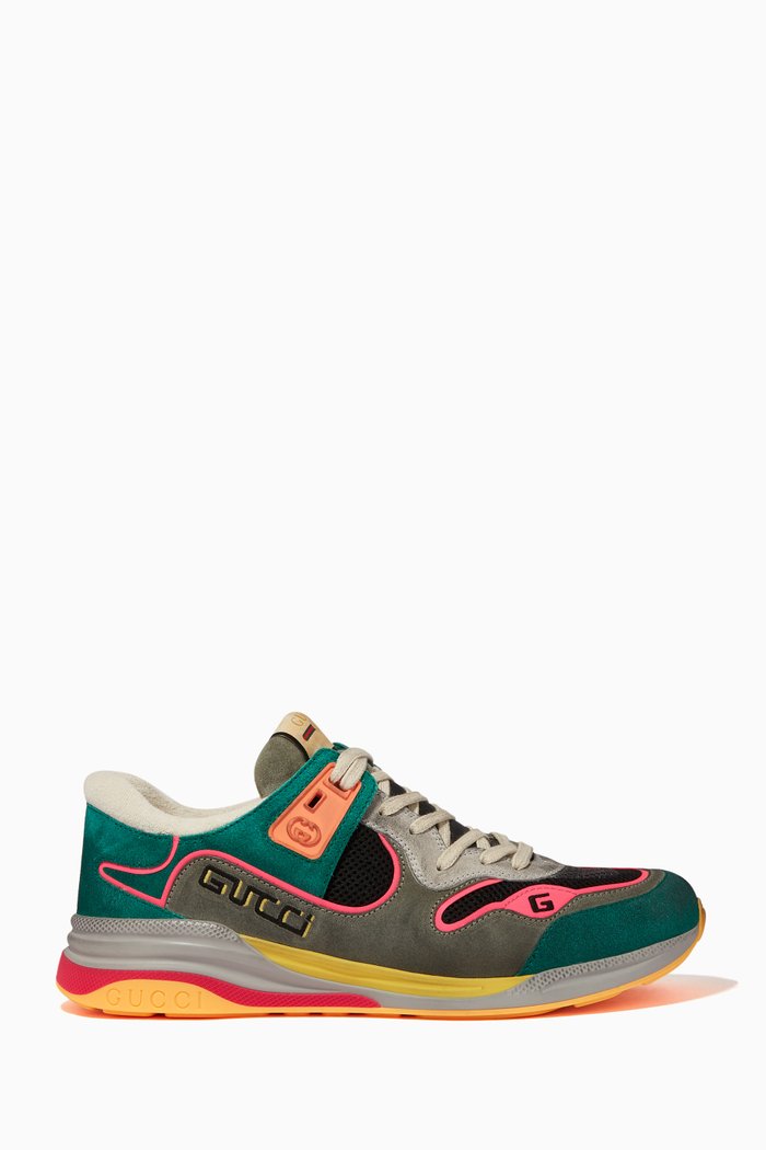 

Ultrapace Leather & Mesh Sneakers, Multicolour