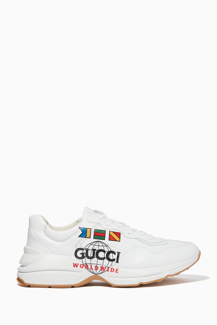 

Rhyton Gucci Worldwide Sneakers, White