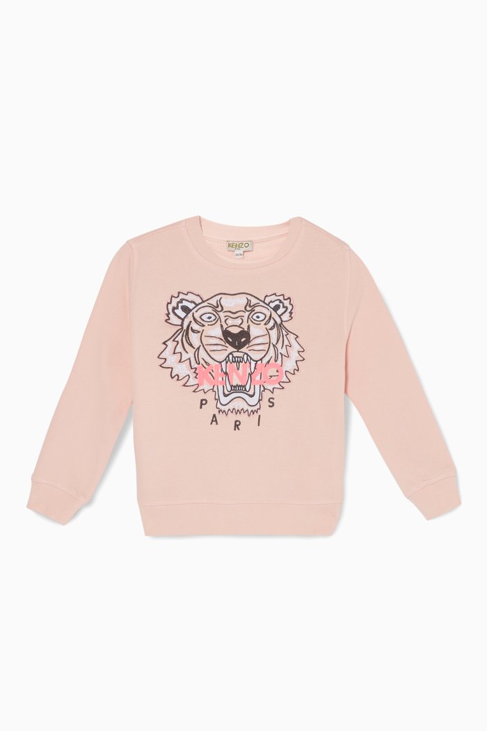 

Tiger Jersey Sweatshirt, Pink