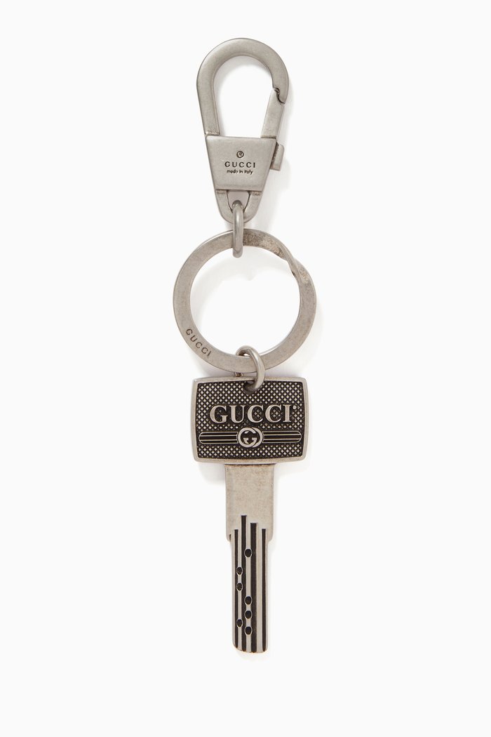

Gucci Vintage Logo Keychain, Black