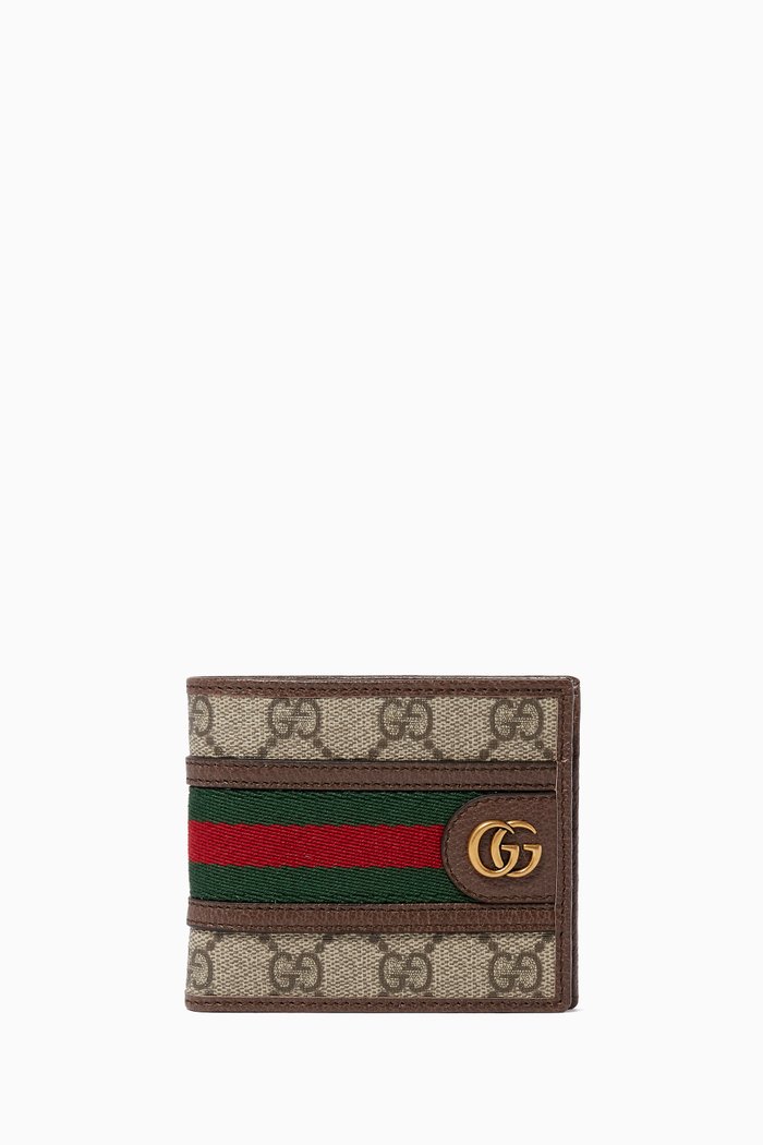 Ophidia GG Supreme Wallet, Brown