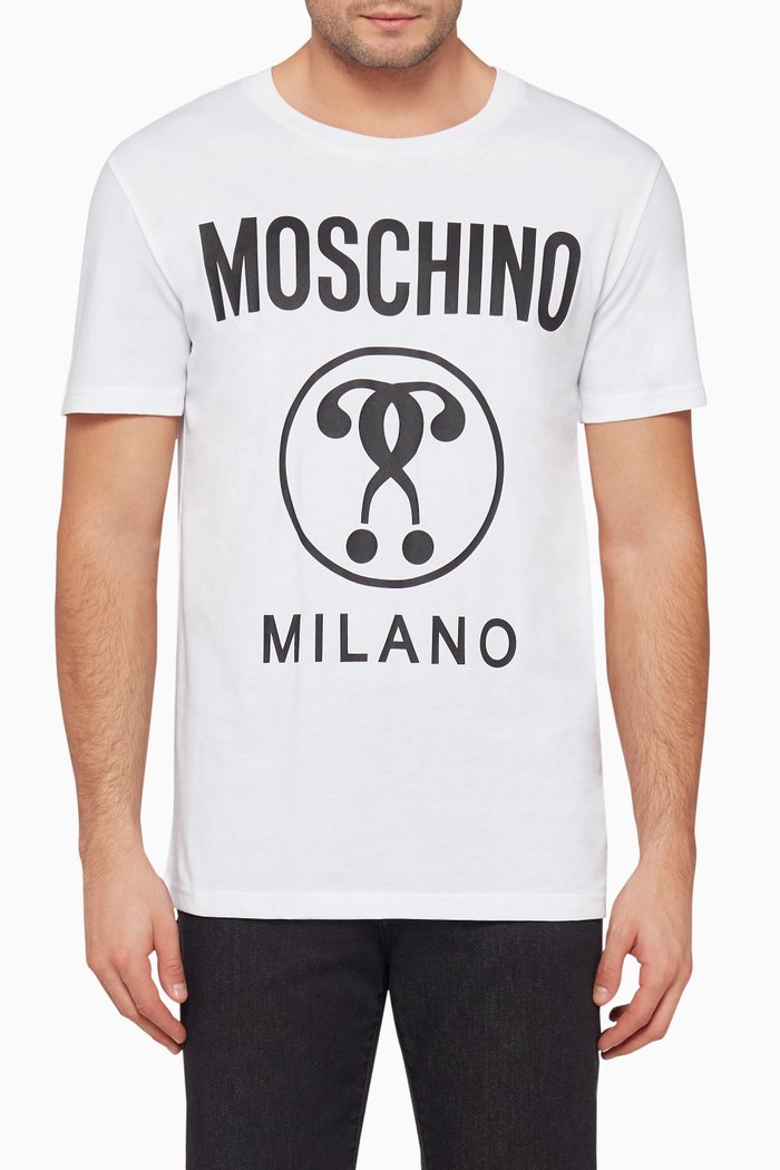 Question Mark Logo T-Shirt, White
