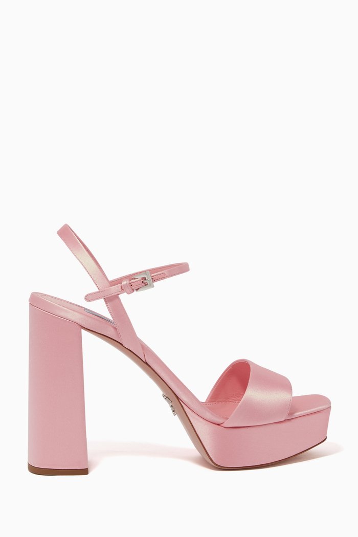 

Patent Leather Platform Sandals, Pink