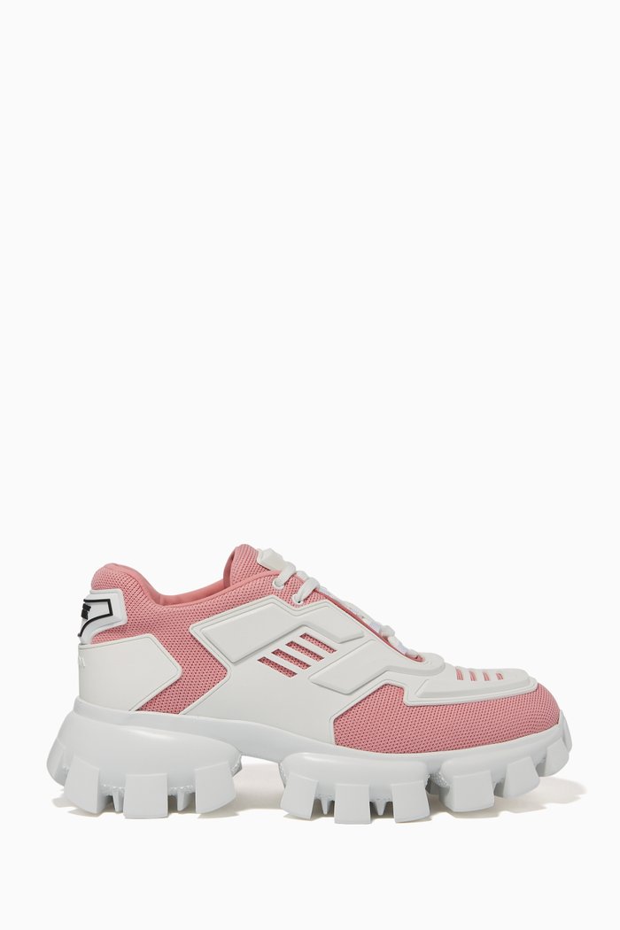 

Tech Panelled Chunky Soled Sneakers, Pink