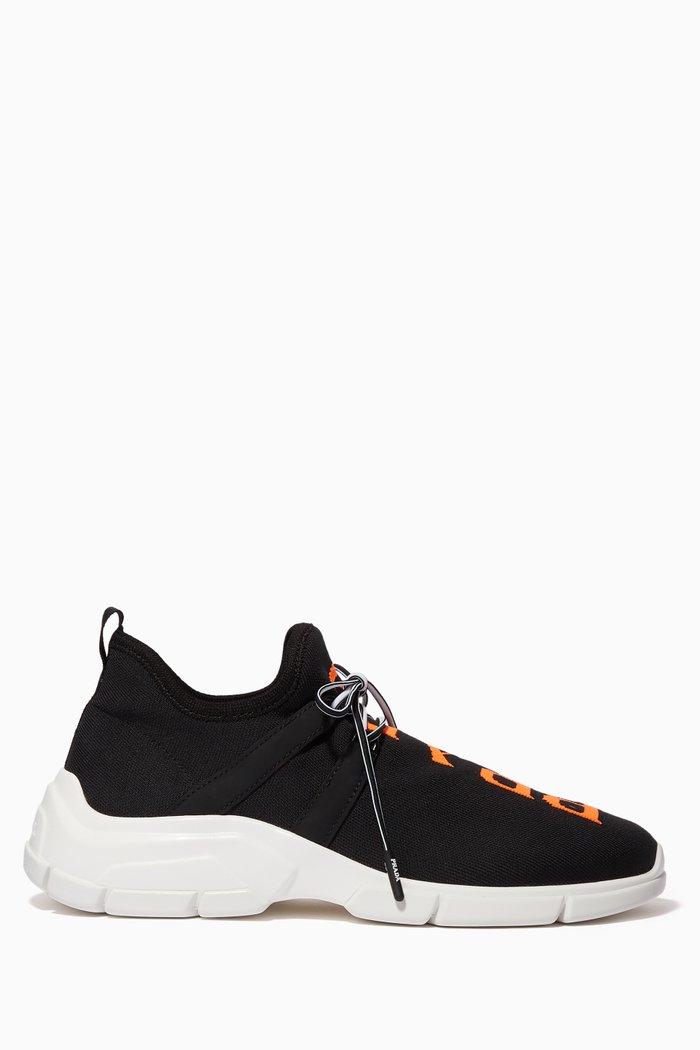 

Knit Logo Sneakers, Black