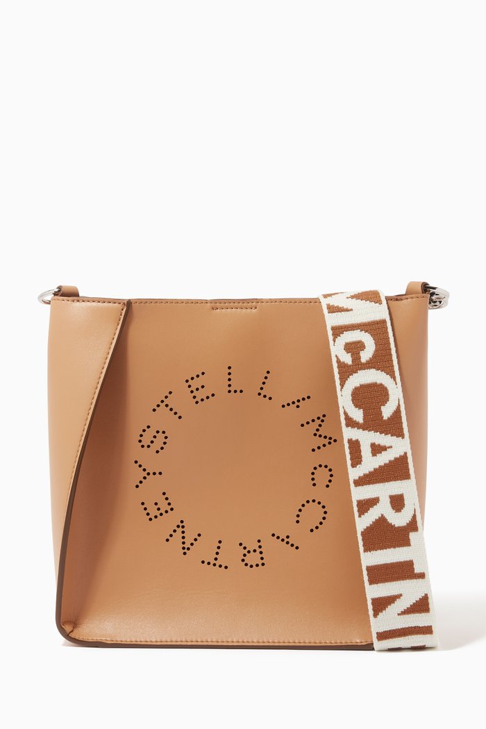 

Stella Logo Shoulder Bag in Eco Alter Nappa, Brown