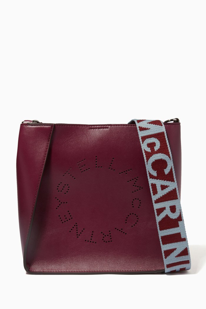 

Stella Logo Shoulder Bag in Eco Alter Nappa, Burgundy