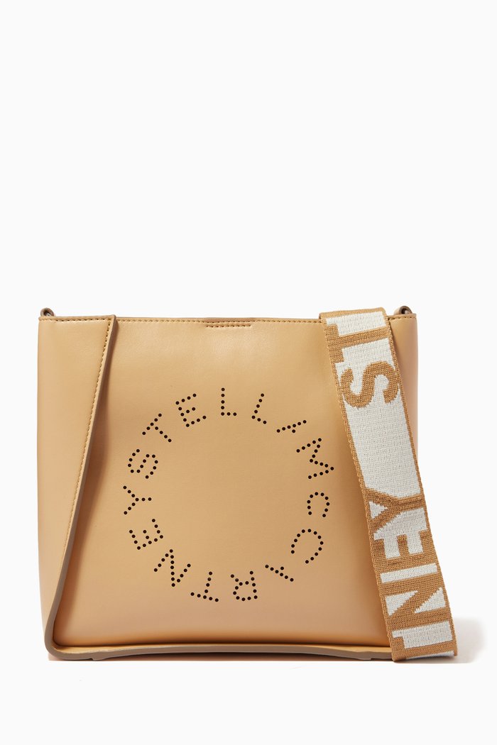 

Stella Logo Shoulder Bag in Eco Alter Nappa, Neutral