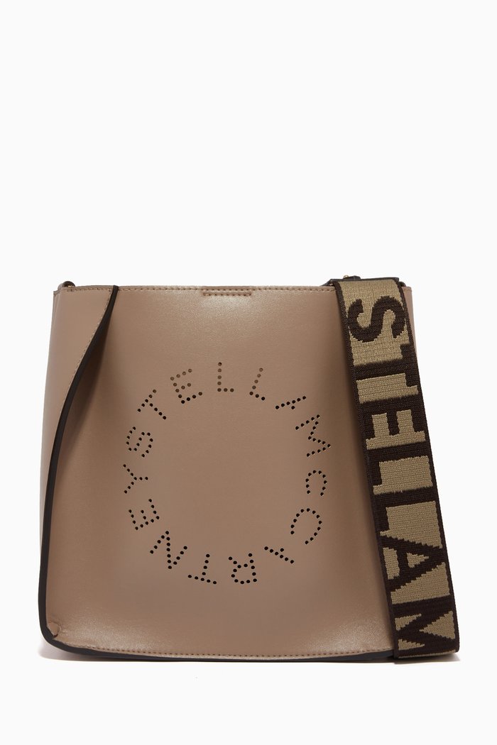 

Stella Logo Shoulder Bag in Eco Alter Nappa, Grey
