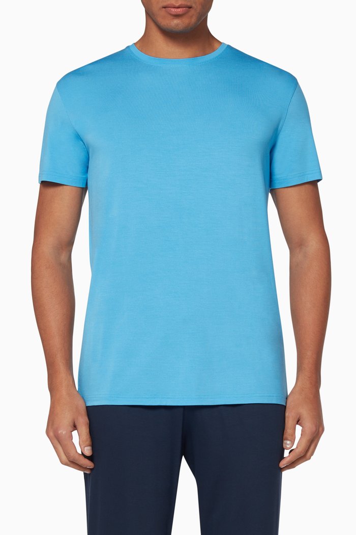 

Modal Crewneck T-Shirt, Blue