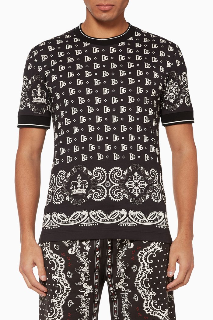 

Bandana Print T-Shirt, Black