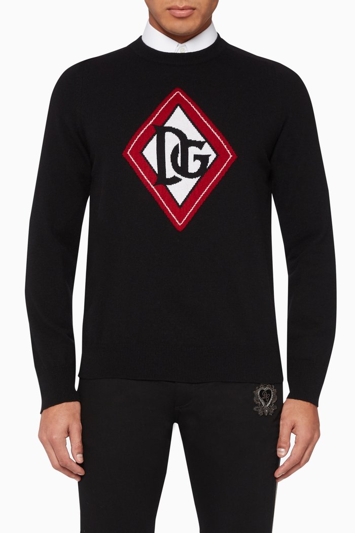 

Knitted DG Pullover, Blue