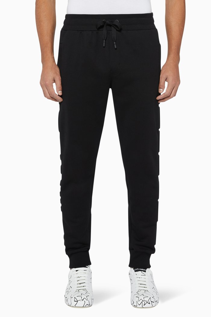 

Embossed Logo Track Pants, Black
